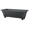 Capp/Usa 27 in. Rectangle Azura Patio Planter Black CA2527699